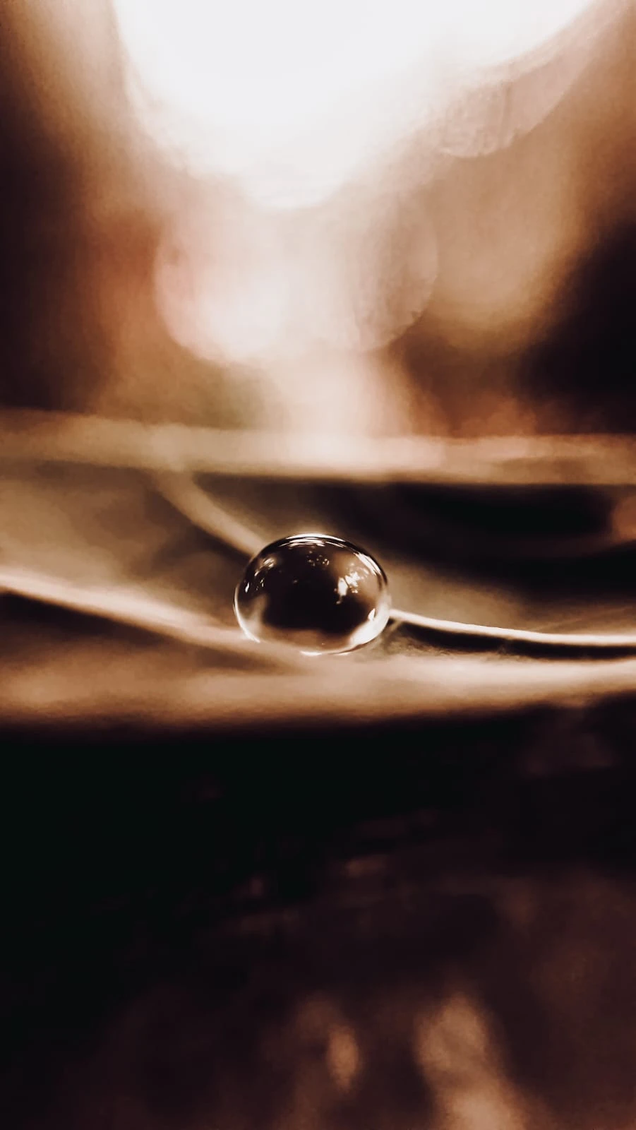 Light, in a single drop